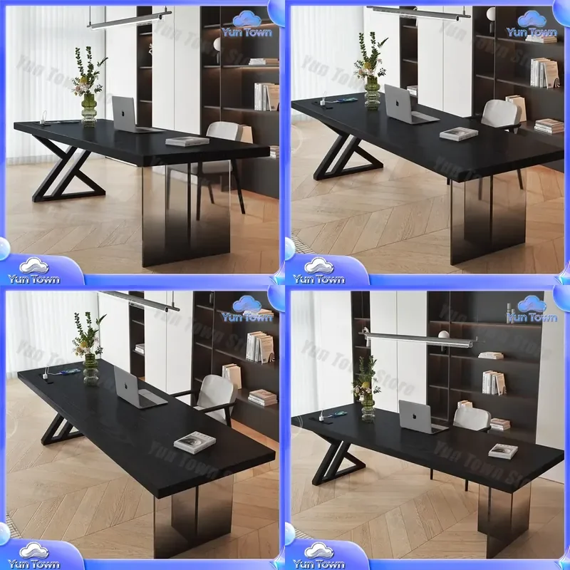 for Modern Style Home Living Room Solid Wood Computer Desk Acrylic Creative Simple Boss Large Board Table Designer Workbench