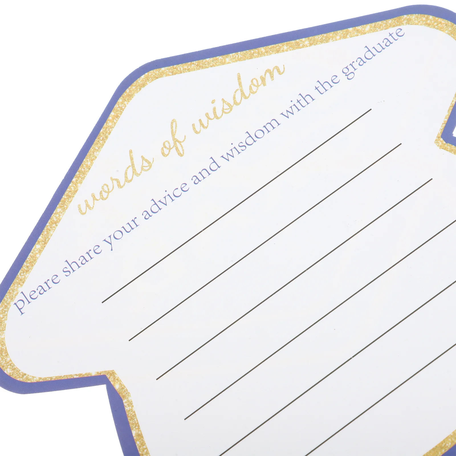 

10Pcs Blessing Cards Graduation Theme Paper Cards Fine Workmanship Delicate Surprise Expressions Festivals Parties