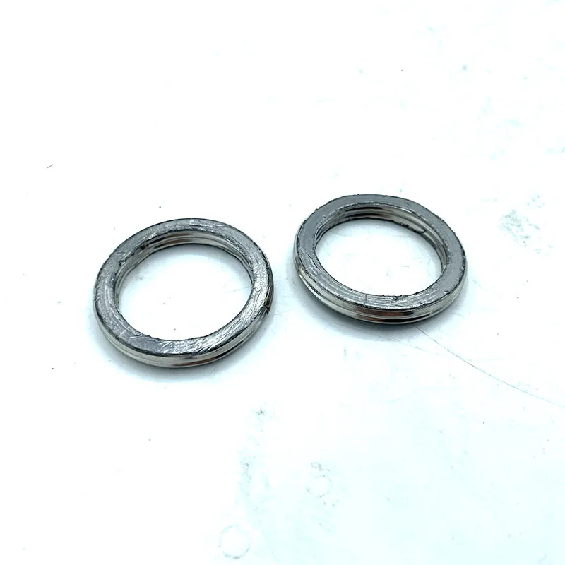 2PCS Cylinder head joint Exhaust Pipe Gasket Graphite Seal Ring For Linhai 260 300 LH260 LH300 ATV  23403