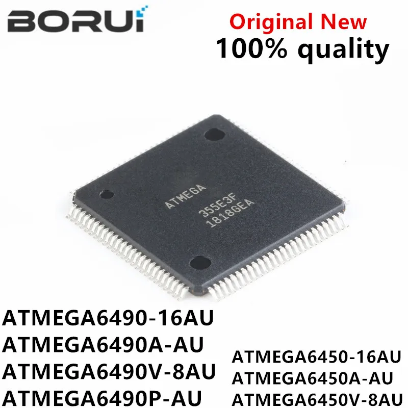 (1piece)  ATMEGA6450-16AU ATMEGA6450A-AU ATMEGA6450V-8AU ATMEGA6490-16AU ATMEGA6490A-AU ATMEGA6490V-8AU ATMEGA6490P-AU QFP-100