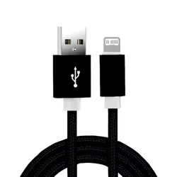 0.2m 1m 2m 3m Nylon Braid Cord Line USB Charger Cable For Apple iPhone 13 12 11 XS Max XR 5S SE 6 6S 7 8 Plus iPad 4 Mini 2 Air