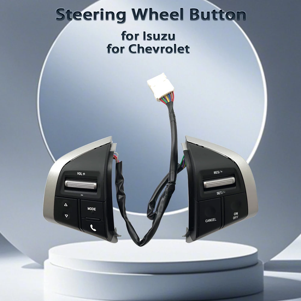

Steering Wheel Audio Volume Adjustment Button Steering Panel Function Keys for ISUZU D-MAX DMAX MUX Chevrolet Trailblazer LT