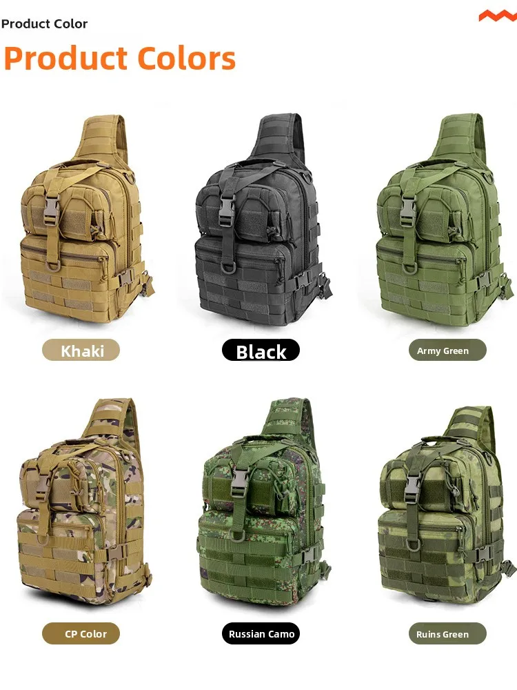 Borsa a tracolla tattica mimetica casual di grande capacità per uomo Borsa da arrampicata in montagna impermeabile per sport all'aria aperta