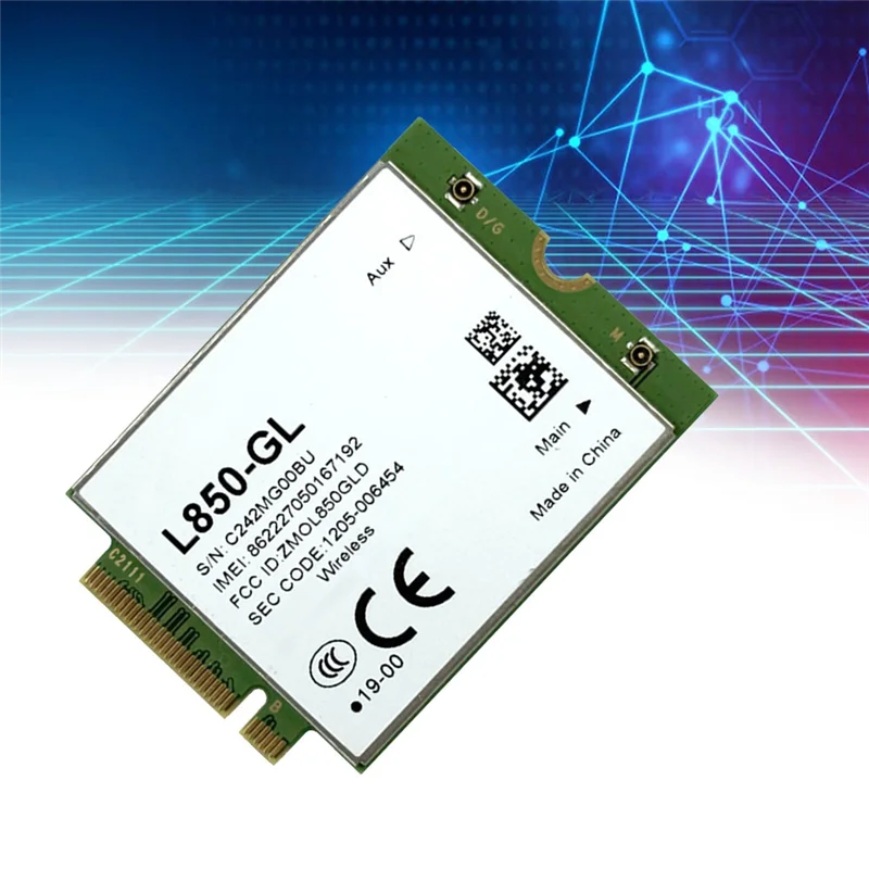 【뜨거운 판매! 】Fibocom 4G 모듈 M.2 Wifi 카드 범용 버전 L850-GL WWAN 카드용 2.4G 5G Lenovo용 아님