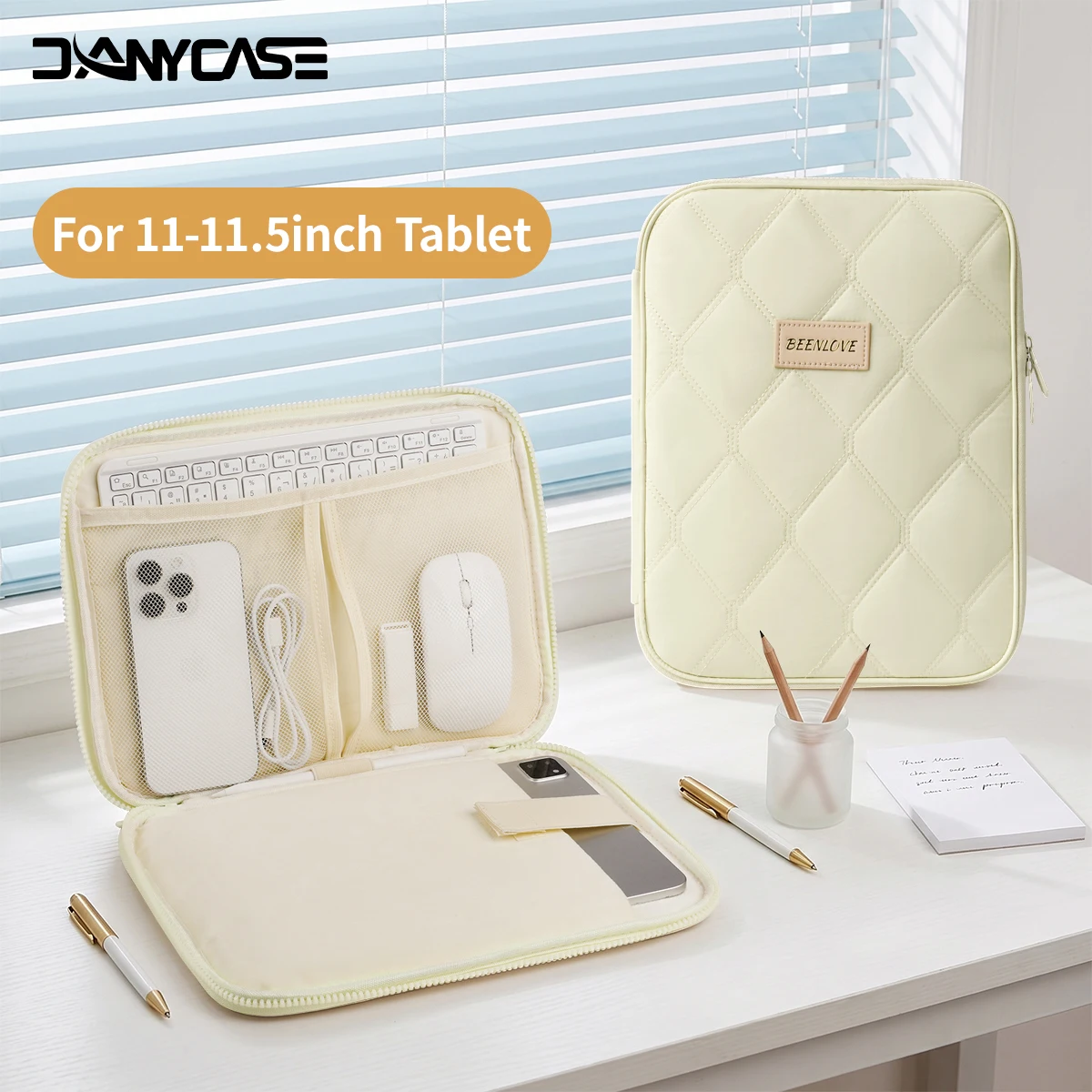 Danycase Laptop Sleeve Bag 10.9 11inch Notebook Pouch For Macbook Dell Acer Shockproof Computer Briefcase Travel Business Case