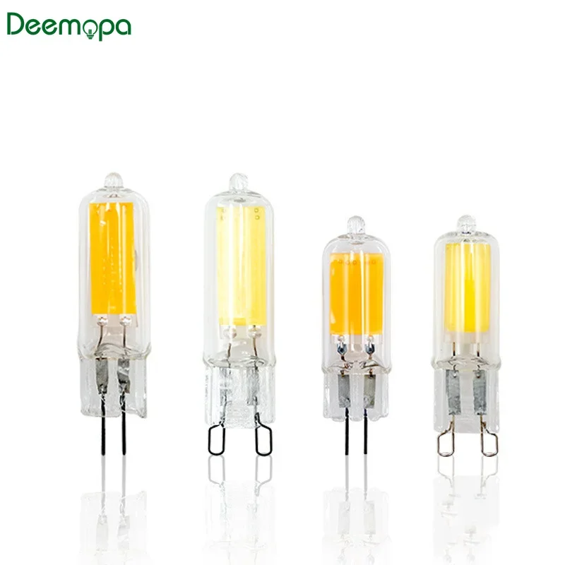 1-10pcs G4 LED Bulb G9 6W 9W AC220V Saving Glass Lampada Led Lamp 360Beam Angle Replace Halogen Light Spotlight Chandelier