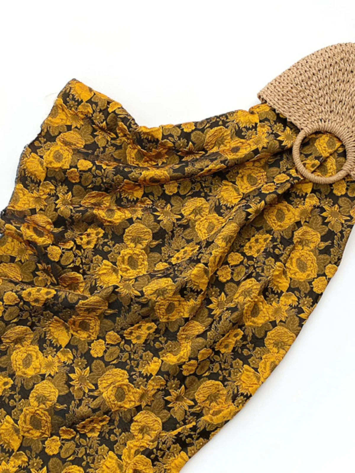 Tessuto Giallo Petrol con Gran - Embroidery Cream recensione e prezzo