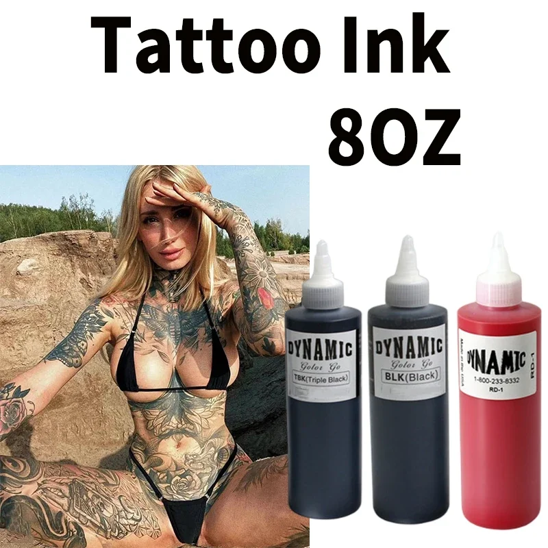 Triple Black Tattoo Ink Bottle 8oz 240ml