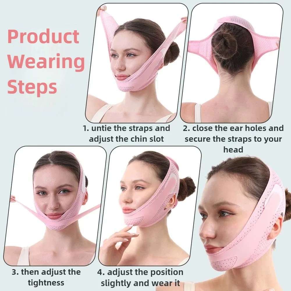 Anti Wrinkle Bandage Lifting Belt Face Slimming V Line Shaper Chin Women Face Cheek Lift Up Strap Facial Beauty Skin Care Tools view 4