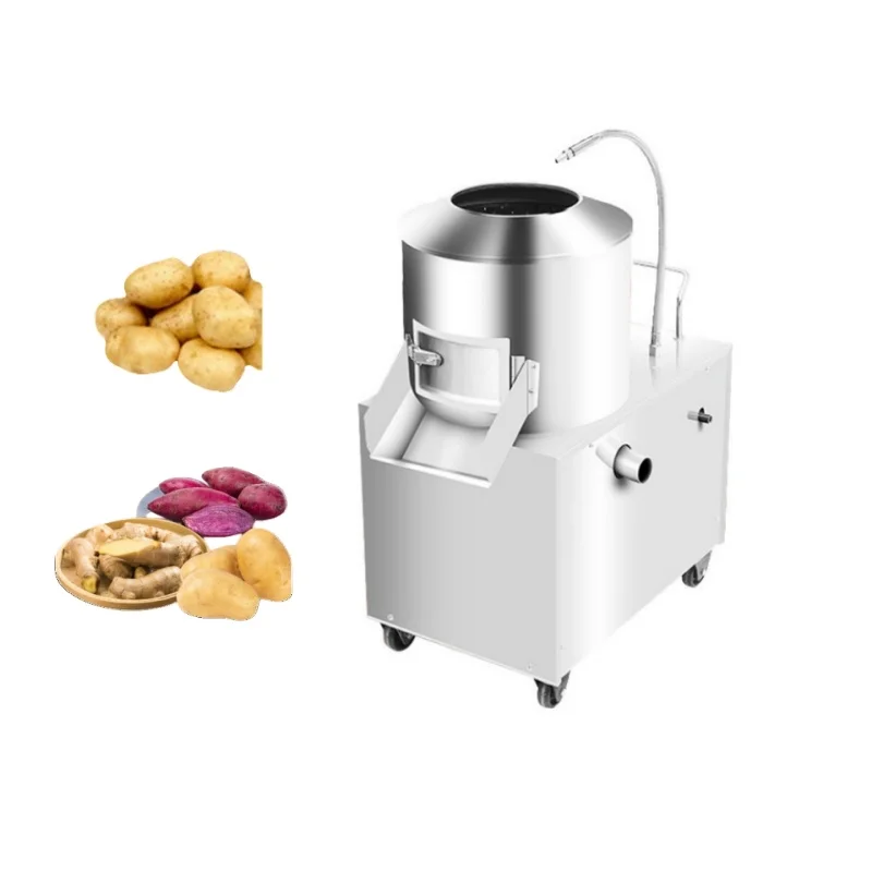 Small Household Stainless Steel Automatic Peeler for Potatoes Sweet Potatoes Ginger for Home Use Commercially Suitable