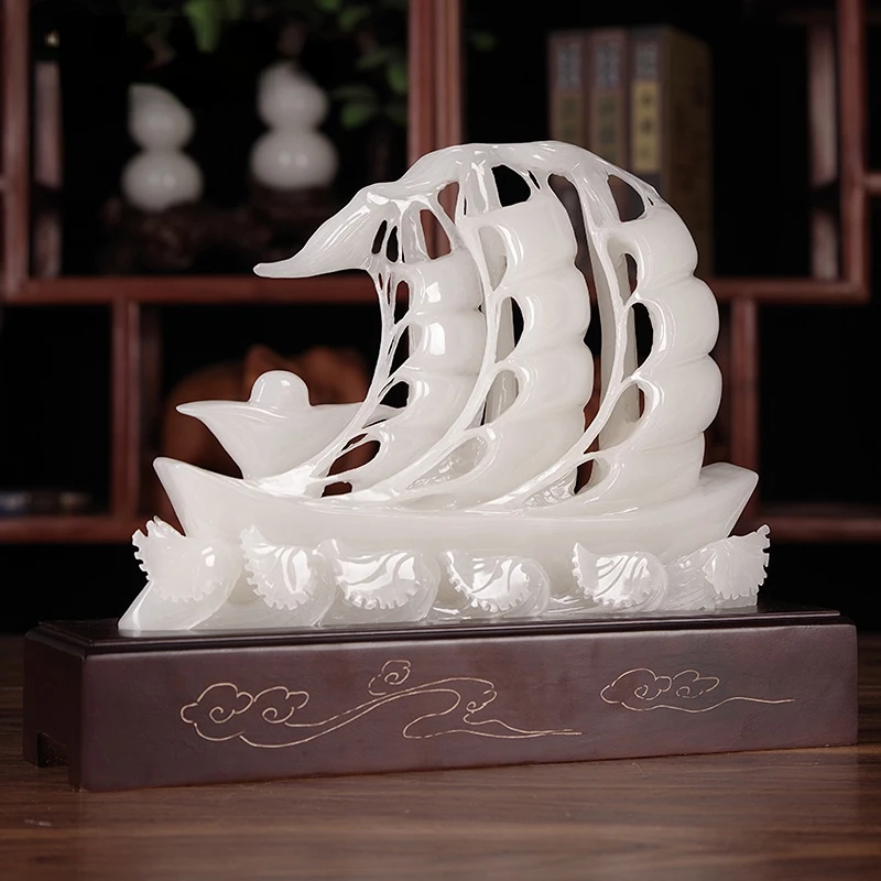 Smooth Sailing Sailboat Decoration Desk Decoration the Company Opened to Send Leaders High-End Housewarming Gifts