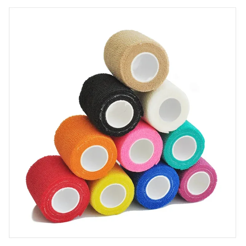 

6/10PCS Breathable Gauze Bandage for Outdoor Sports Elastic Self-adhesive Bandages Wrist Elbow Knee Ankle Bandage