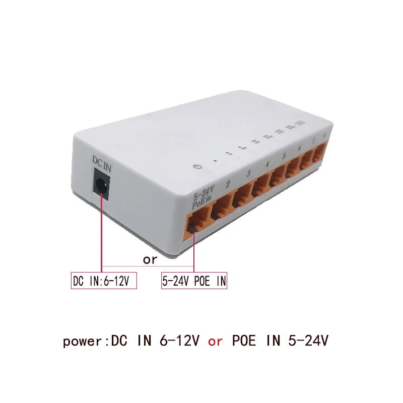 OEM Mẫu Mới 8 Cổng Gigabit Để Bàn RJ45 Switch 10/100/1000 Mbps LAN Hub Chuyển Đổi 8 Portas