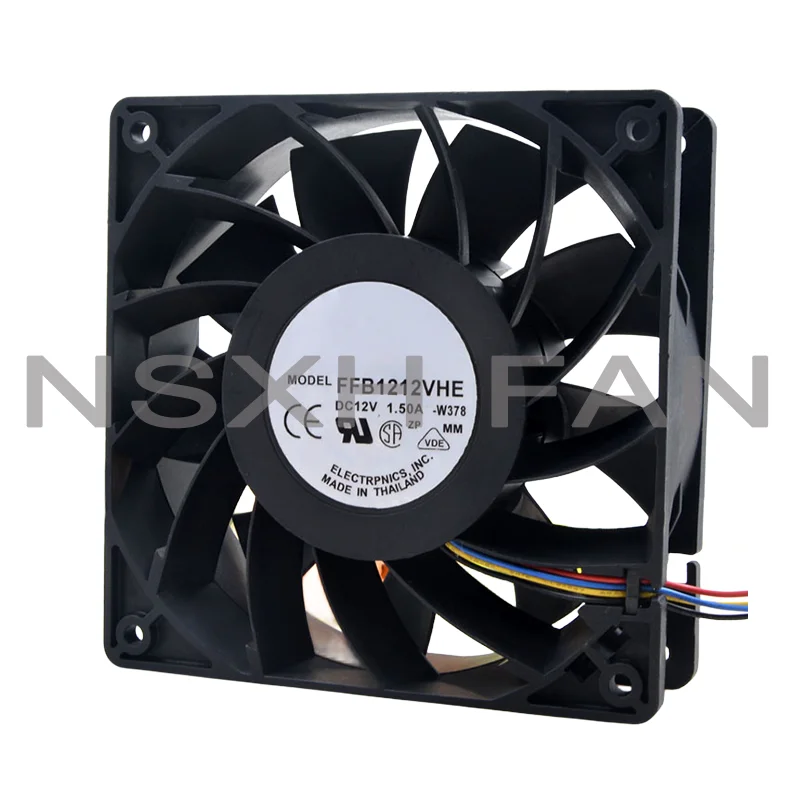 12038 120mm 12cm FFB1212VHE 12V 1.5A 24W 4Wire Violence Server Industrial Case Cooling Fans