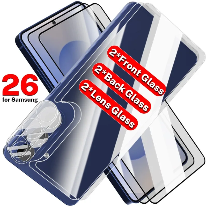 

6/1PCS Tempered Glass Film for Samsung Galaxy S26 Plus Ultra Front Back Film Camera Lens Film HD Anti-scratch Screen Protector