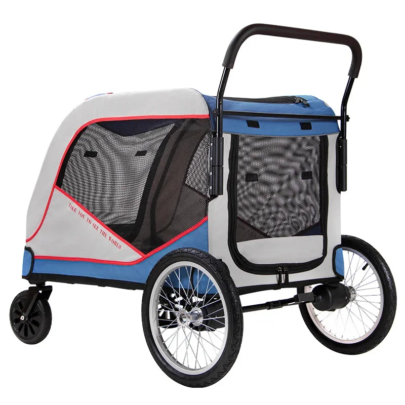 Upgraded Large Pet Cart Giant Dog Outing Cart Elderly Dog and Dog Transportation Cart Injury and Illness Large Pet