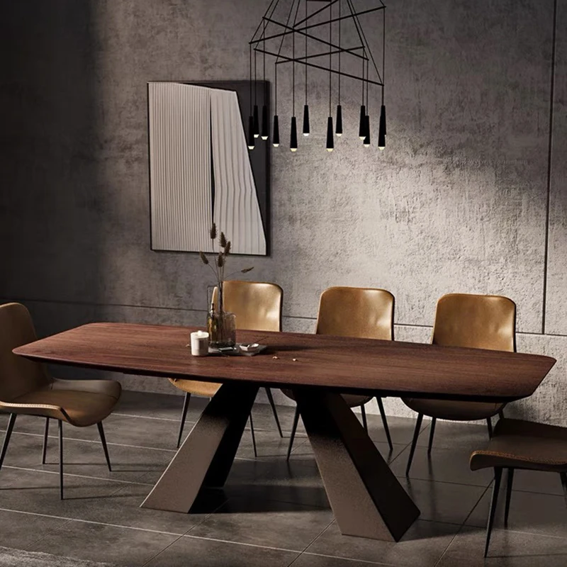 

Nordic Designer Dining Table Console Conference Mid Century Center Dining Table Office Writing Muebles Commercial Furniture