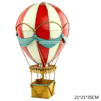 19th Century European Retro Iron Hot Air Balloon Accessories Charm Colorful Turkey Balloons Home Decoration Crafts Birthday Gift