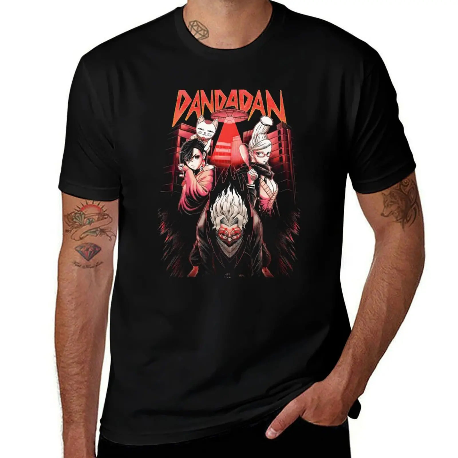 Okarun Dandadan Vintage 90s T-Shirt shirts graphic tees hippie clothes graphic t shirts blacks mens clothing