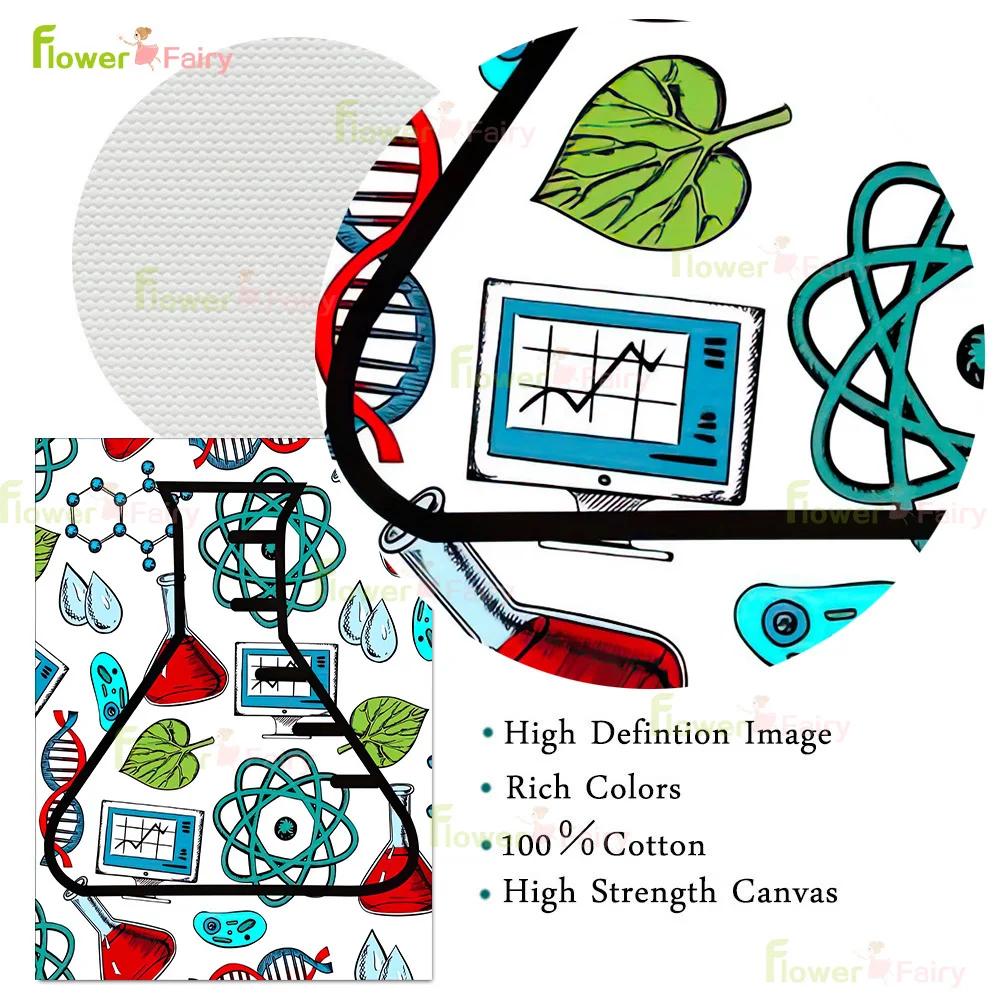 Nursery Biology Chemistry Science Classroom Lab Decor Poster Wall Art Canvas Painting Wall Pictures For Living Room Unframed