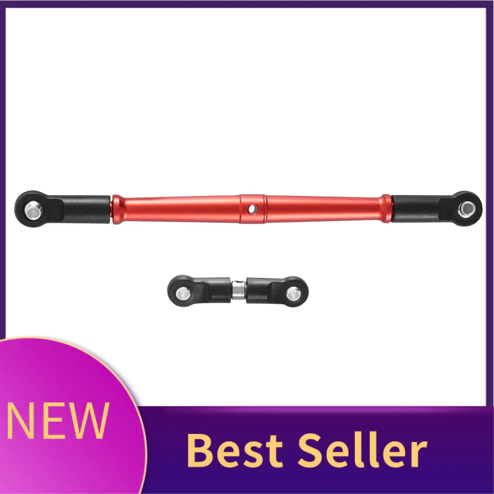 

M07K-Metal Front And Rear Link Rod Tie Rod Pull Rod Servo Rod For Arrma 1/8 Karton Outcast NOTORIOUS Upgrades Parts Red