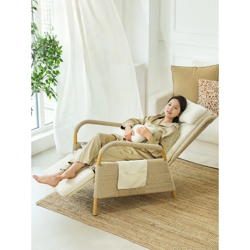 

Recliner Balcony Home Leisure Chair Siesta Sofa Chair Sitting and Sleeping Dual Use