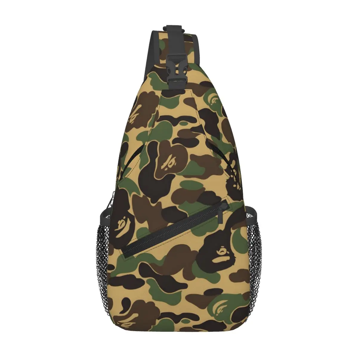 Trendy Like-Ape-Bapes-Camouflag cross chest bag diagonally, fashionable backpack designed for outdoor sports and daily travel