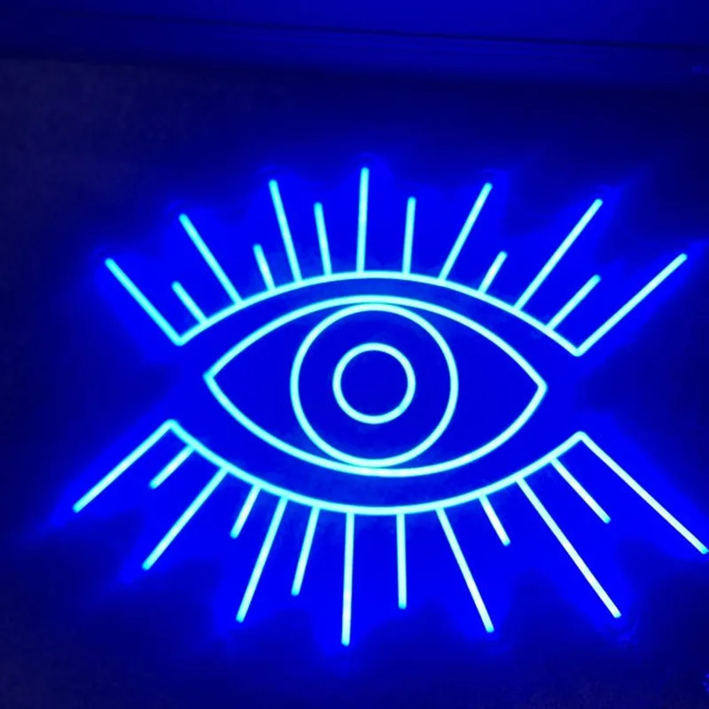 

Custom Evil Eye Neon Sign Bedroom Game Room Wall Decor Creative Game Festive Party Club Neon Lights Signs 5V USB Night Lamps