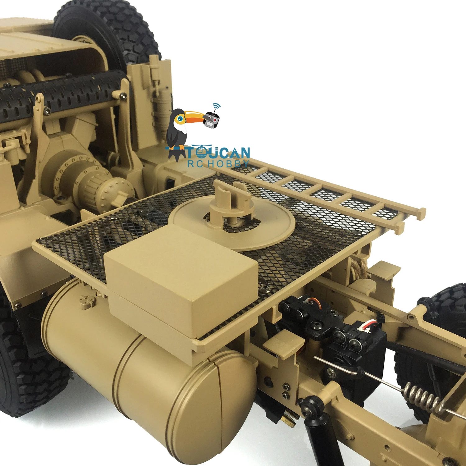 1/12 8x8 RC US Military Truck HG-P802 4 Axles Metal Chassis Remote Control Army Car Models Adult Toy TH22747-SMT1