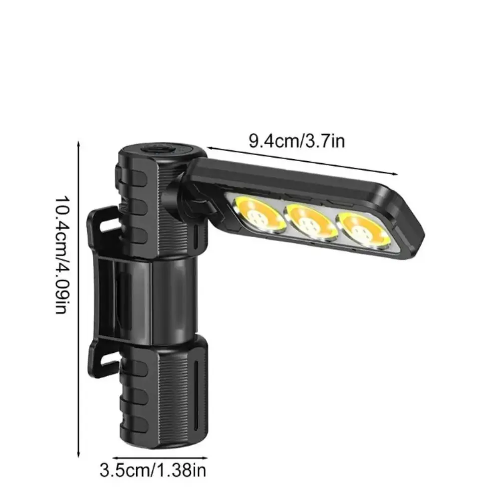6-Modes Dimming Handheld Worklight USB Rechargeable 180-Degree Rotation Magnetic Folding Light Foldable Portable
