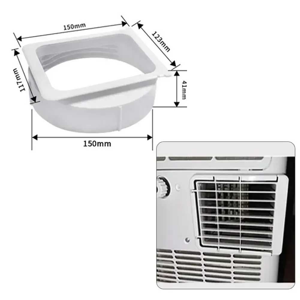 Exhaust Hose Connector Pipe Interface For Portable Air Conditioner Units Designed For 15 Cm Diameter Exhaust Outlets