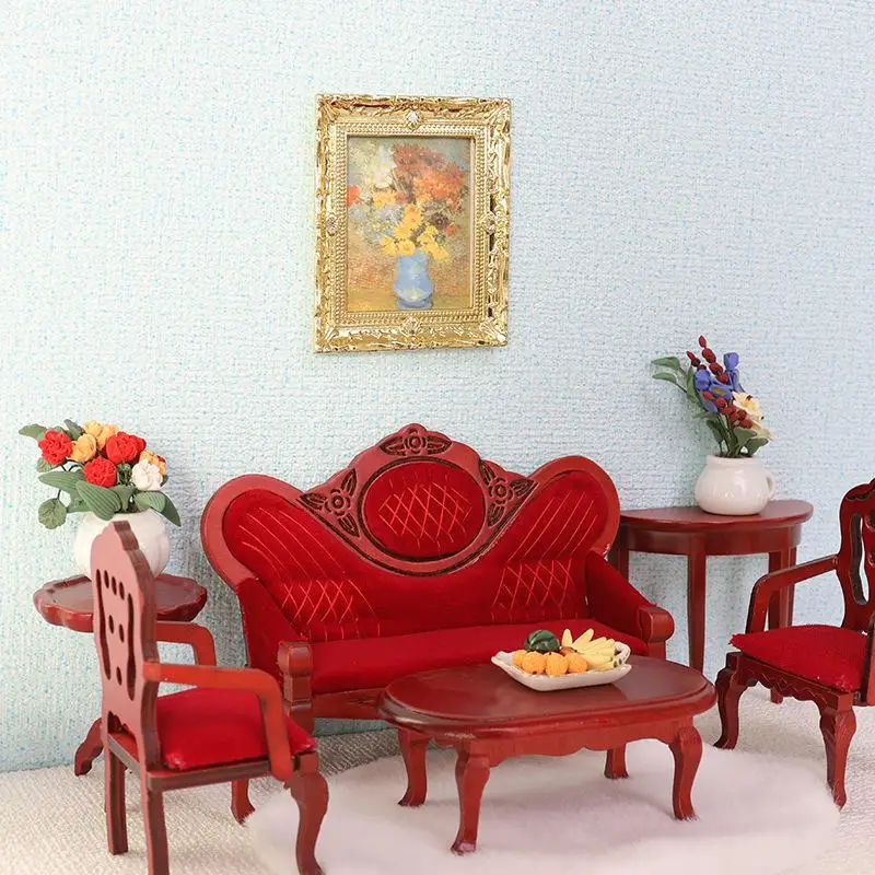 

Dollhouse Miniture Simulation Sofa Furniture Living Room Decoration Accessories Toy For Children Gifts