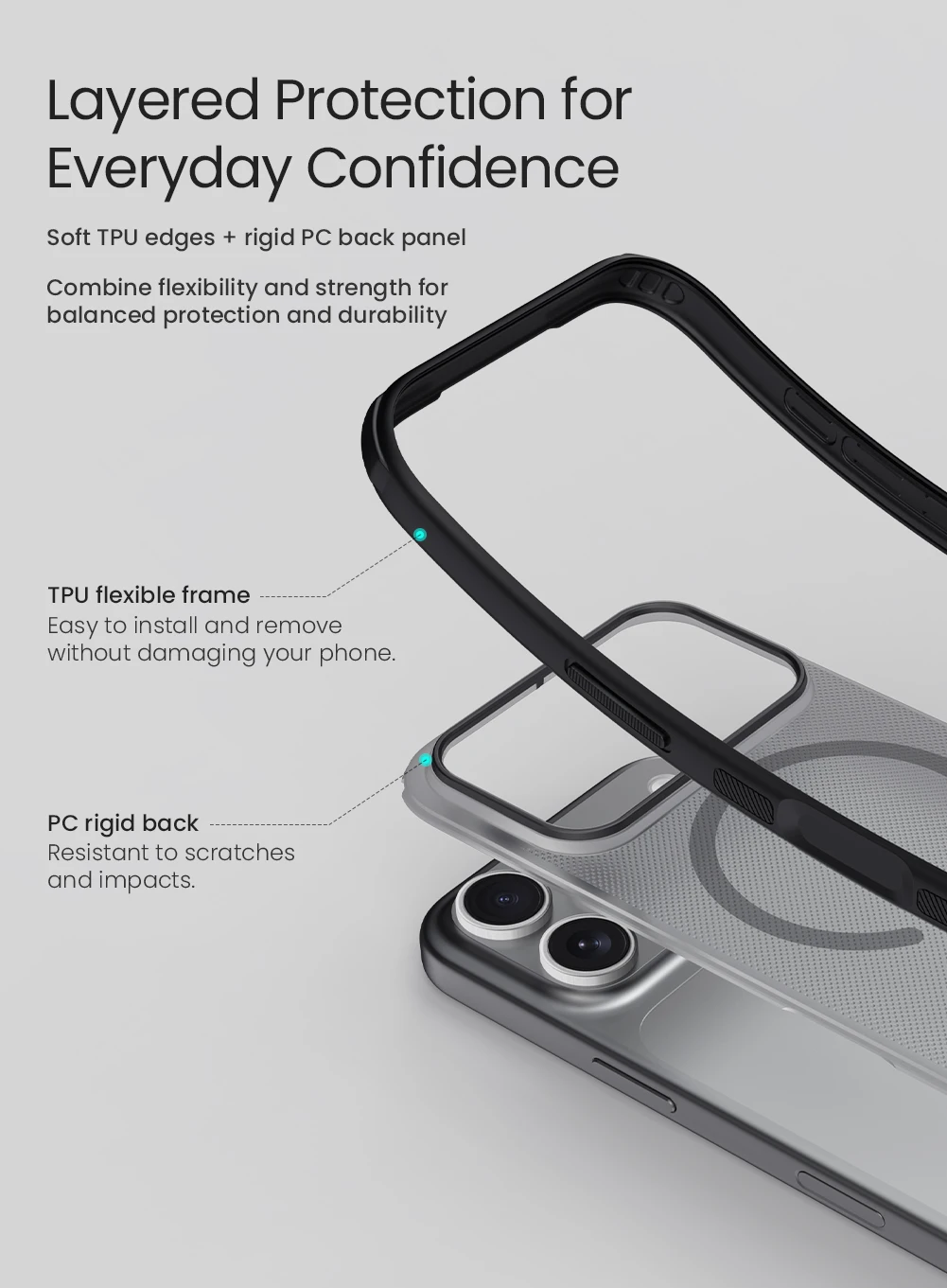Für iPhone 18 Pro Hülle NILLKIN Passgenaue Hülle Magnetische Super Frosted Shield Matte PC-Abdeckung Für iPhone 17 Pro/18 Pro – Detail 6