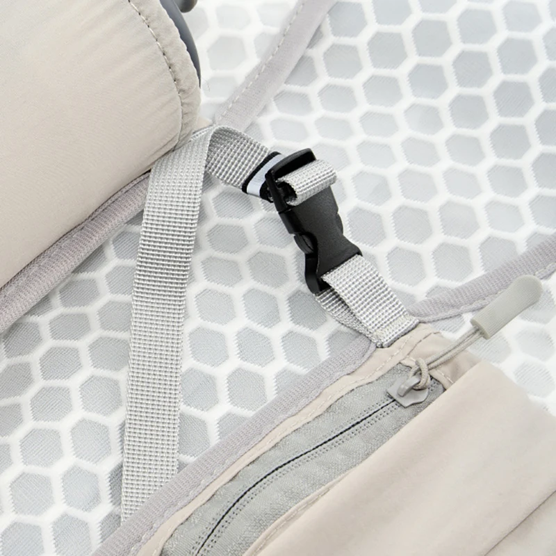 【rrkxa】سترة للجري مع جيوب متعددة وخفيفة الوزن وعاكسة للضوء وحقيبة ظهر قابلة للتنفس للتسلق والمشي لمسافات طويلة والتخييم