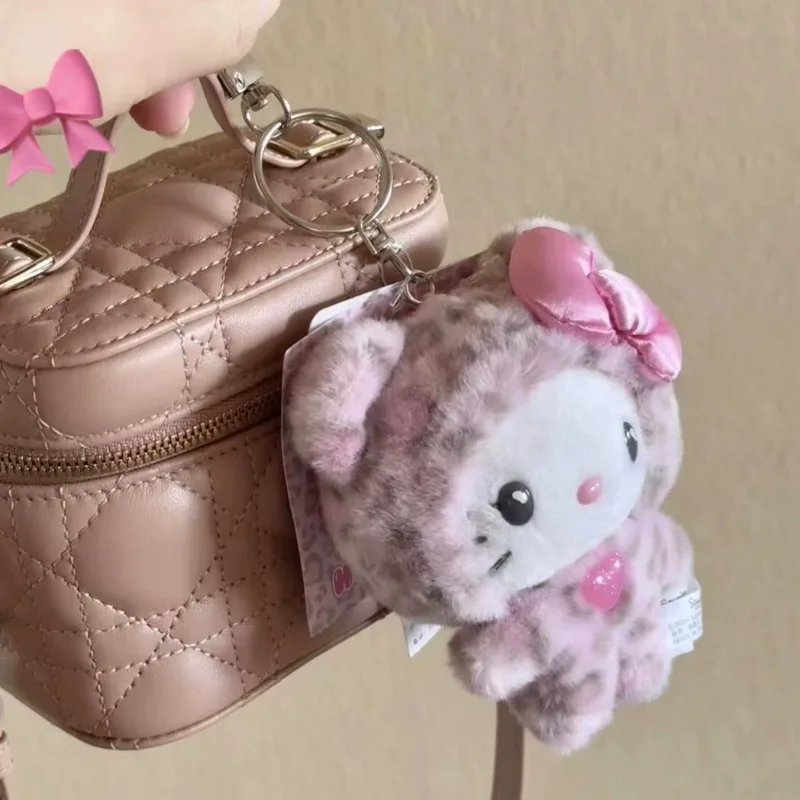 Sanrio Leopard Bear Series Hellokitty Cinnamoroll My Melody Plüschtiere Süße Tasche Puppe Anhänger Puppen Urlaubsgeschenke