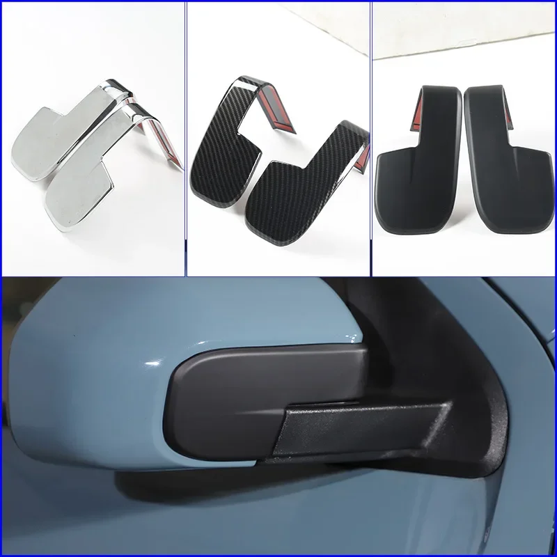 Car Rearview Side Mirror Cover For Ford Maverick 2022 ABS Decoration Trim Sticker Car Accessories