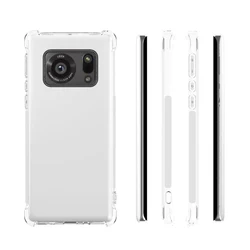 For Sharp Aquos R6 Case Air Cushion Shockproof Clear Airbag Silicone TPU Back Cover Soft Phone Case for Sharp Aquos R6 AquosR6