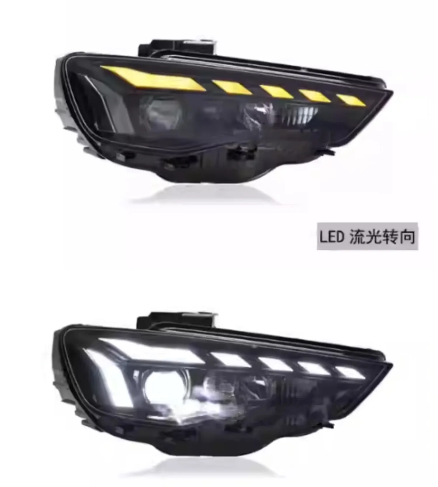 

Car Led Headlight for Audi A3 modified 13-19 Daytime Running DRL Angel Eyes headlamp Low High Beam