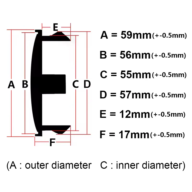 4Pcs/Set Blank 59mm Car Wheel Center Rim Hub Cap For Opel Astra Insignia Corsa Jac j6 Hyundai Tucson Caps C570-2 Discs Instead