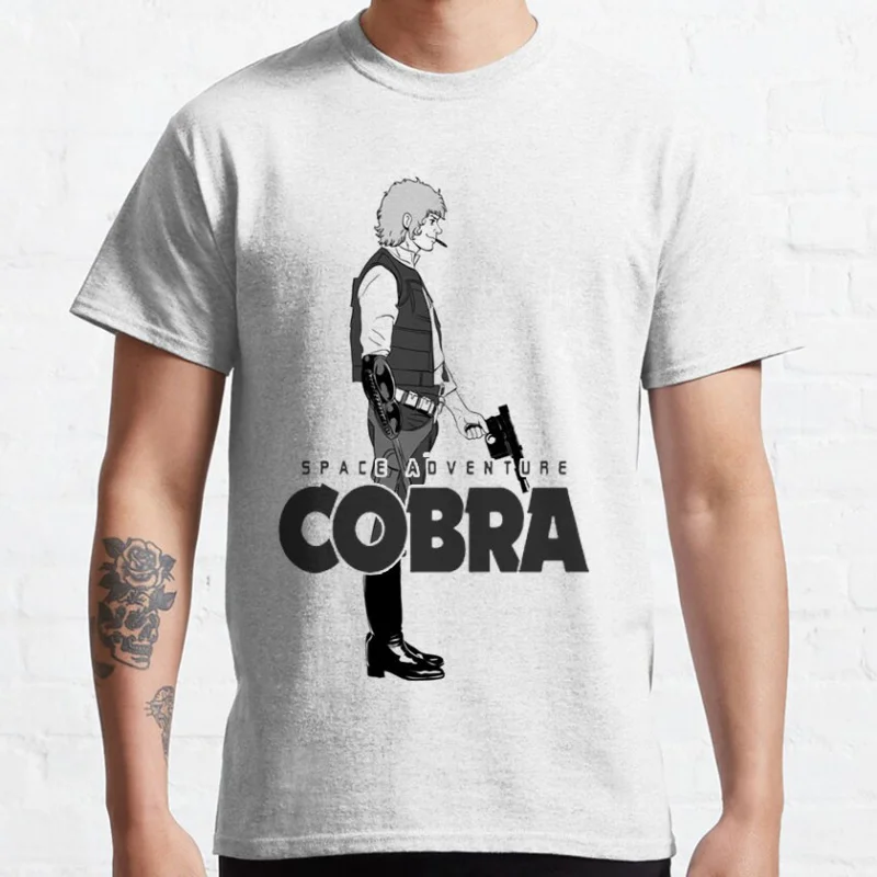 

80s vintage Anime Japan Space Adventure Cobra Cartoon Manga Graphic T Shirts large size Adult tops S-6XL