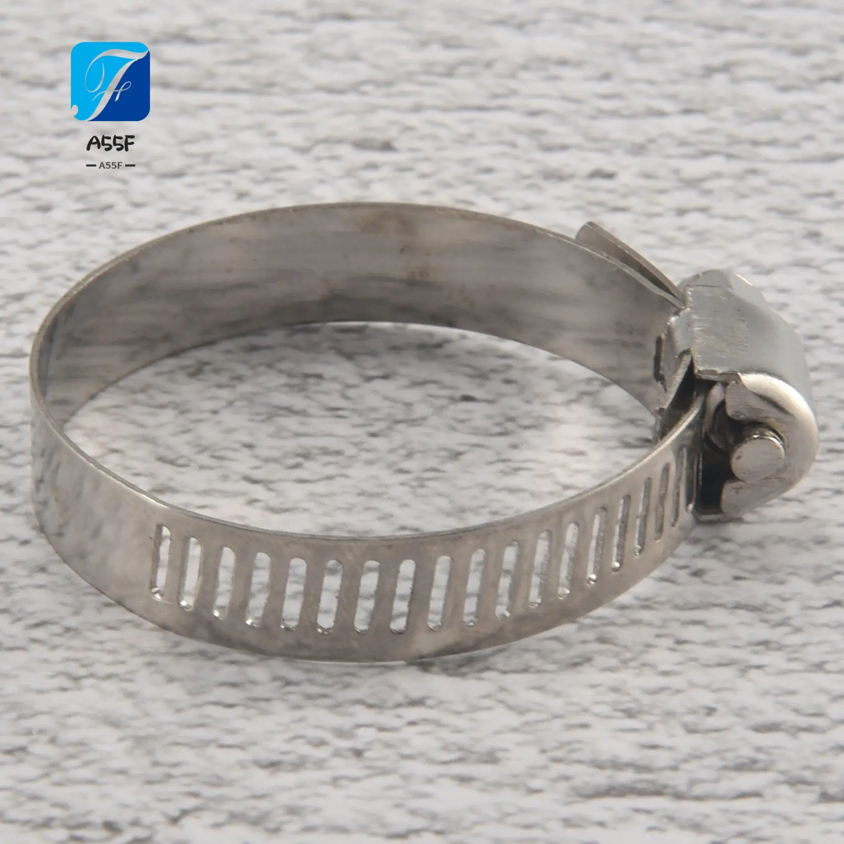 

A55F-60-Piece Hose Clamp Set, 8-38 Mm Pipe Clamps Made Of 201 Stainless Steel, 7 Sizes Hose Clamps, Hose Ties, For Pipes