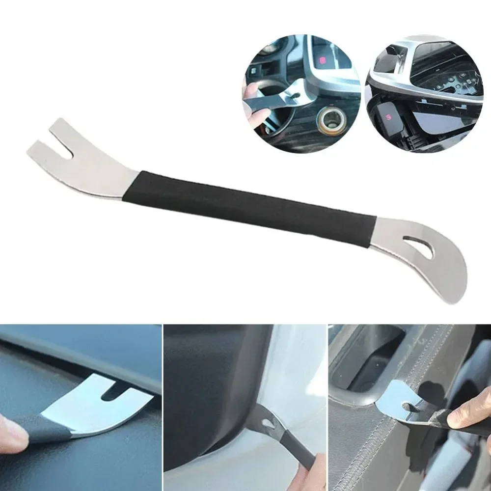 Car Audio Disassembly Tool Stainless Steel PryClip Rocker Crowbar Bar Door Panel Disassembly Pry Panel Interior Hand Tool Sets