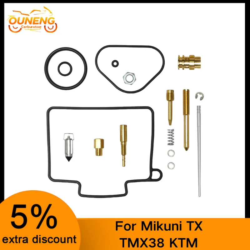 

Ремкомплект карбюратора мотоцикла для Mikuni TX TMX38 55431001244 16100-KZ3-L32 2017 KTM 125/150/250 SX XC-W 300 XC XC-W Carb