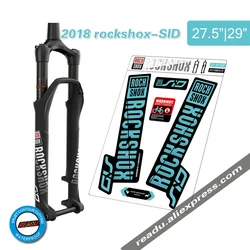 Racing Decal Bicycle Decoration Bicycle Front Fork Stickers Rockshox SID Mountain Bike Front Fork Decals