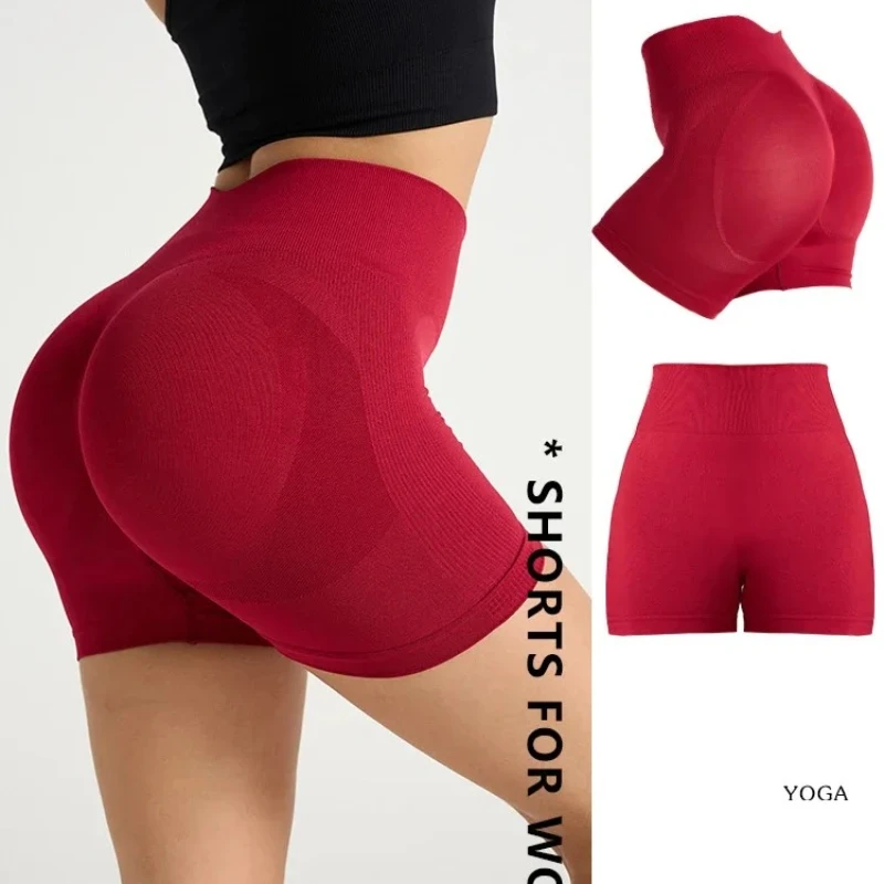 

Tights Pants High Waist Sexy Perky Buttocks Running Cropped Shorts Yoga European Sports Fitness Gym Crop Top Fitness Feminina