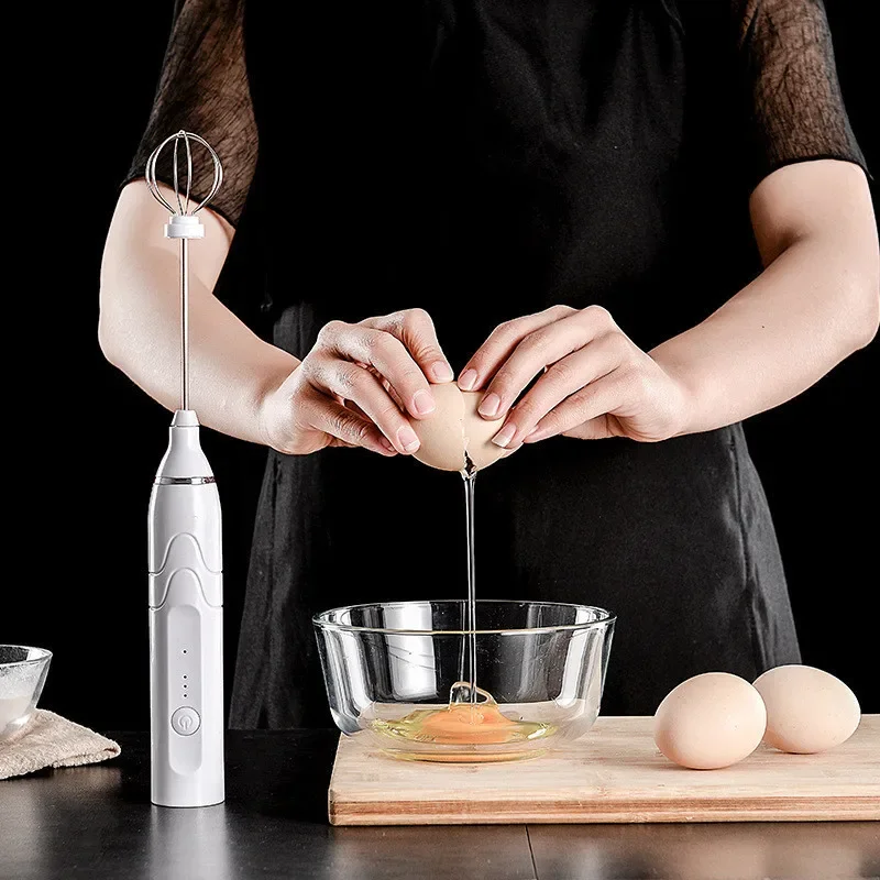 Electric USB Handheld Milk Frother Blender - Kitchen Charger