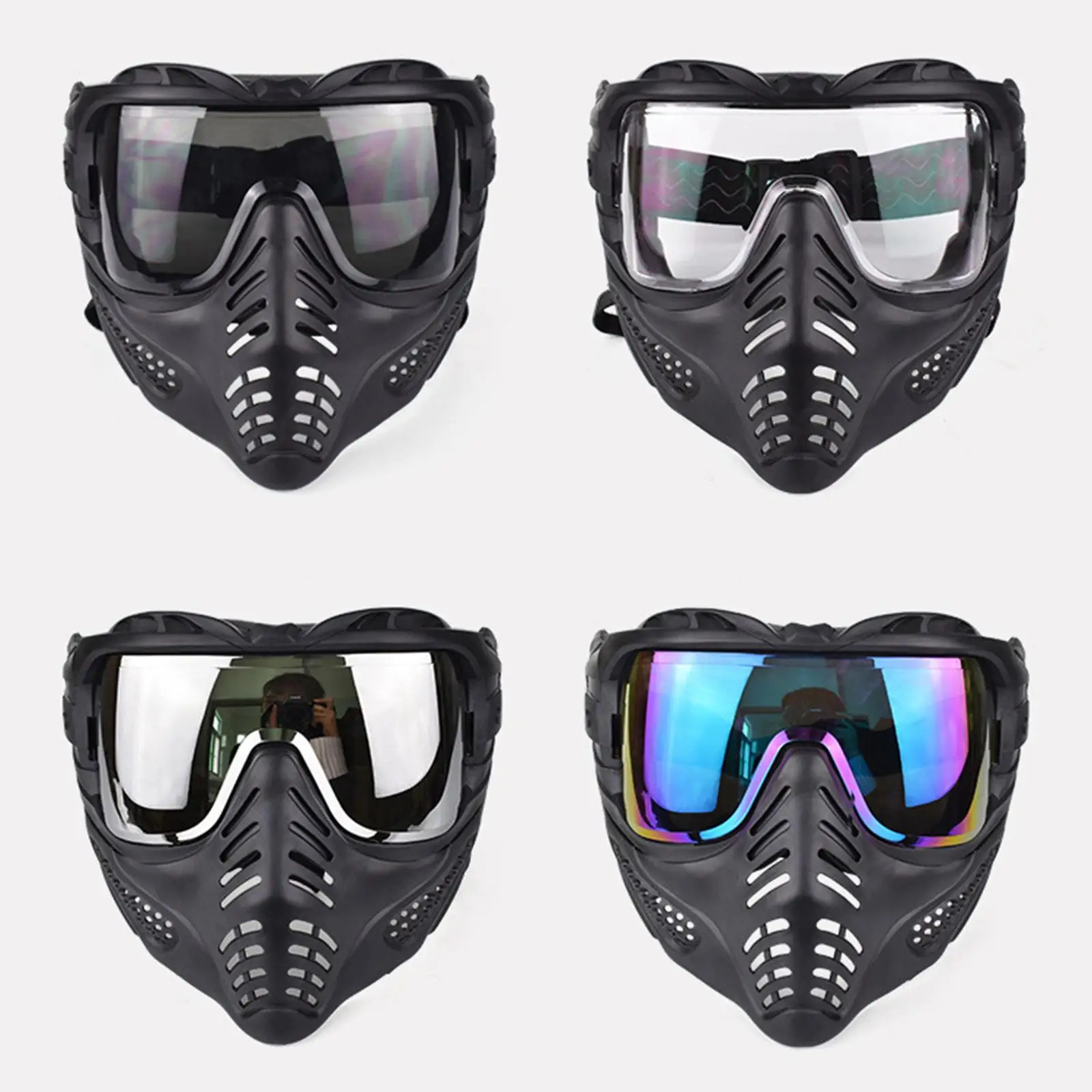 

Full Face Mask Respirator CS Outdoor Games Eye Protector Guard