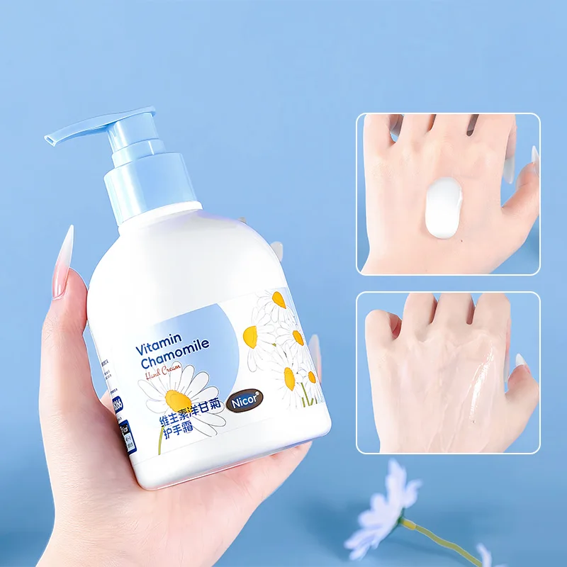 Nicor ​ ​ Crema de manos con vitamina de manzanilla hidratante e hidratante para prevenir la sequedad y las grietas