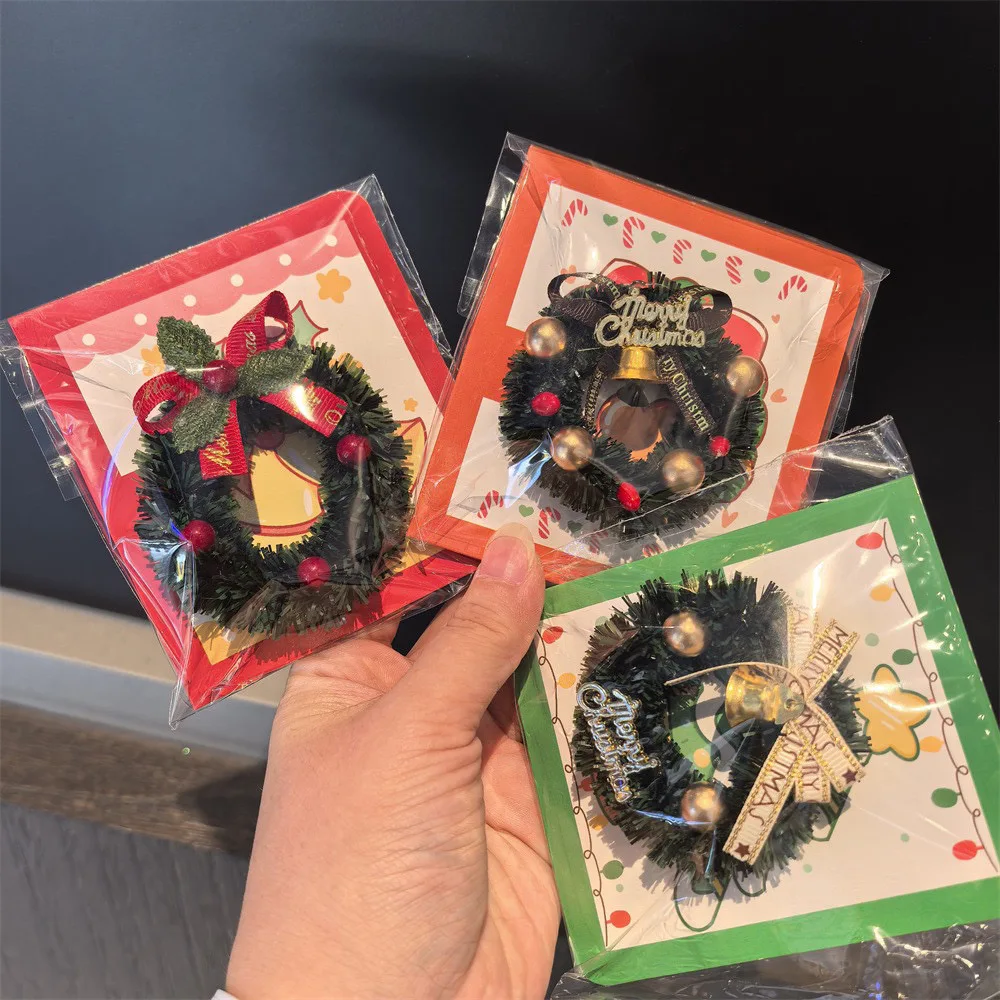 Christmas Wreath Fridge Magnet Home Decoration Coffee Machine Decor Sticker Ideal Christmas Halloween Gift