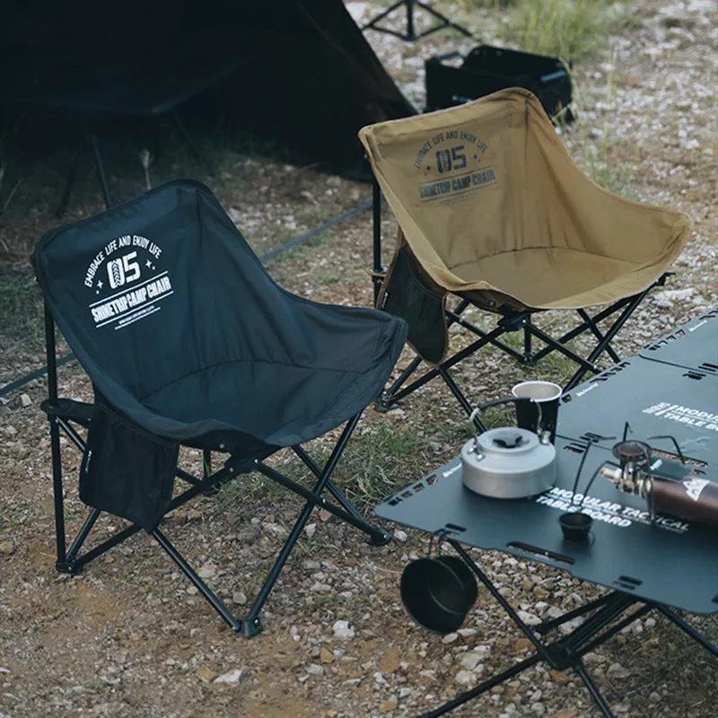 Outdoor Camping Moon Chair ShineTrip Portable Foldable Oxford Fabric Fast-opening Chair Fishing Beach Lightweight Picnic Chair